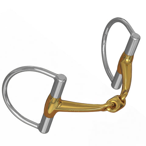Neue Schule Tranz Angled Lozenge D-Ring Bit - 14 mm mouth