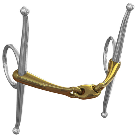 Neue Schule Tranz Angled Lozenge Full Cheek Bit - 14 mm mouth