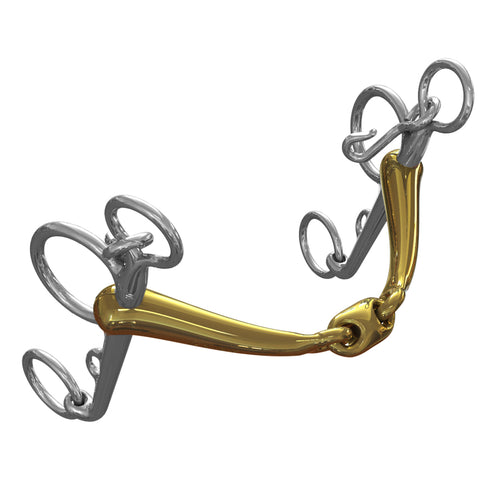 Neue Schule Tranz Angled Lozenge Pelham Bit - 16 mm mouth; 7 cm shanks