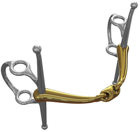 Neue Schule Tranz Angled Lozenge Nelson Running Lever Bit - 16 mm mouth
