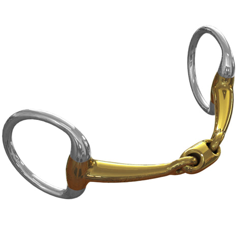 Neue Schule Pony Tranz Angled Lozenge Eggbutt Bit - 10 mm mouth