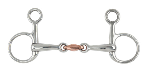 Shires Hanging Cheek Bit with Copper Lozenge