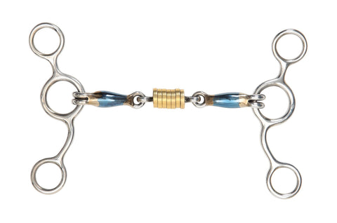 Shires Blue Sweet Iron Tom Thumb with Roller Link