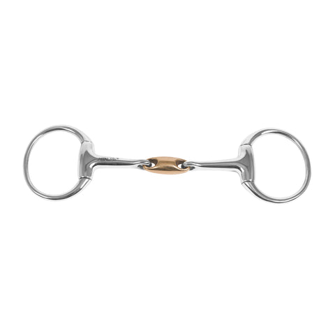 Metalab Double-Jointed with Oval Link Eggbutt Snaffle Bit