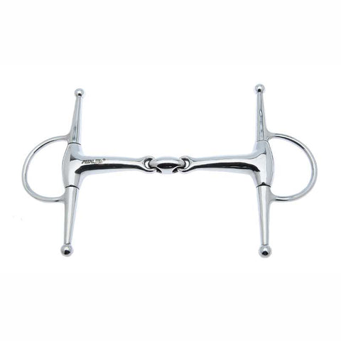 Metalab Double-Jointed with Oval Link Full Cheek Snaffle Bit