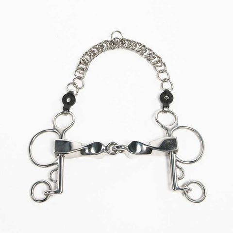 Metalab Jointed Twisted Short Lever Pelham Bit