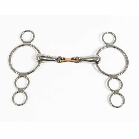 Metalab Double Jointed French Link Continental Gag Bit