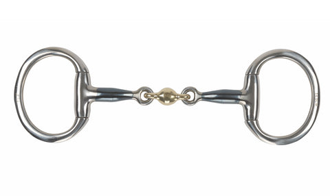 Shires Blue Sweet Iron Flat Eggbutt Bit with Lozenge