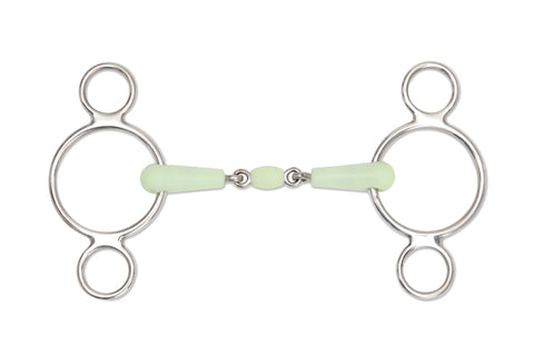 Shires Equikind Peanut Two Ring Gag Bit