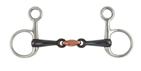 Shires Sweet Iron Hanging Cheek Snaffle Bit with Lozenge