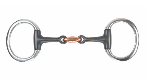 Shires Sweet Iron Flat Ring Eggbutt Bit with Lozenge