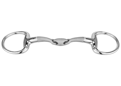 Herm Sprenger® Satinox Double-Jointed Eggbutt Bradoon with 14mm Mouth