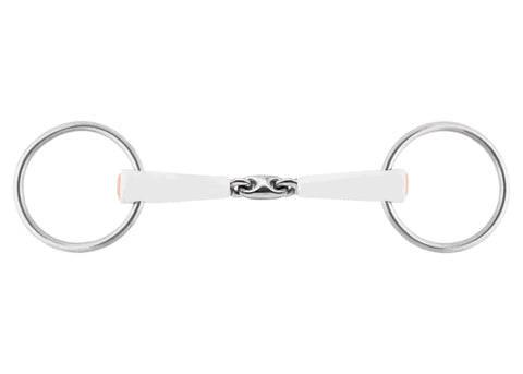 Herm Sprenger® Nathe Double-Jointed Loose Ring Snaffle Bit with 18mm Mouth/55mm Rings