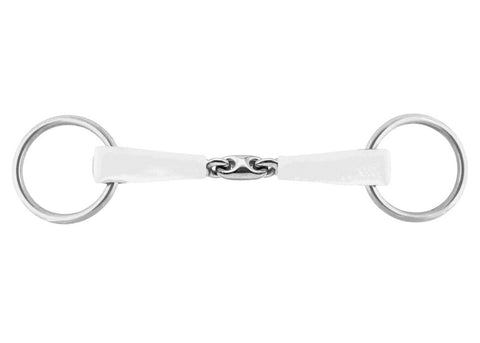 Herm Sprenger® Nathe Double-Jointed Loose Ring Snaffle Bit with 20mm Mouth/70mm Rings