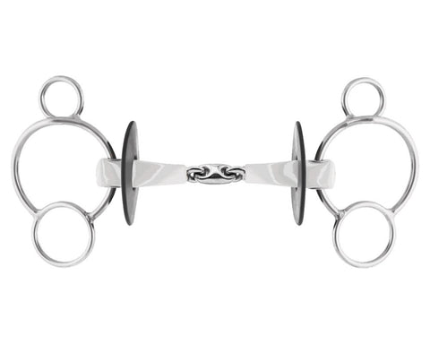 Herm Sprenger® Nathe Double-Jointed 3-Ring Bit with 20mm Mouth