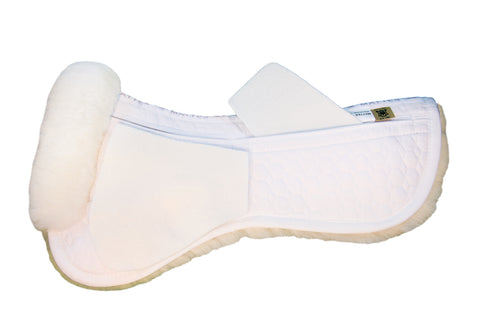 E.A. Mattes Gold Wool Dressage Correction Half Pad
