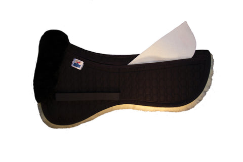 E.A. Mattes Gold Wool Dressage Correction Half Pad