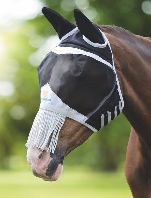 Shires Fine Mesh Fly Mask (Ears & Nose Fringe)