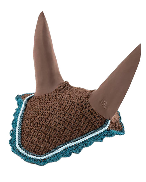 USG Fly Veil - White/Navy / Full - Ear Nets & Bonnets