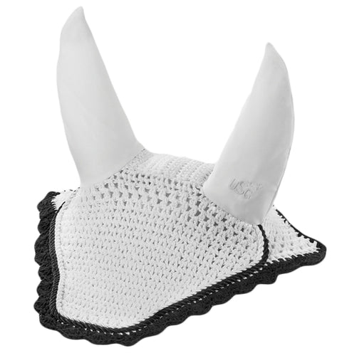 USG Fly Veil - White/Black / Full - Ear Nets & Bonnets