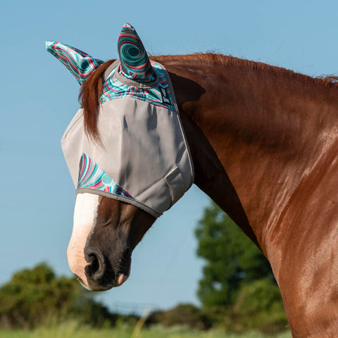 Cashel® Crusader™ Patterned Fly Mask with Ears