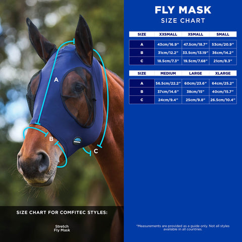 Weatherbeeta® Comfitec™ Deluxe Stretch  Fly Mask