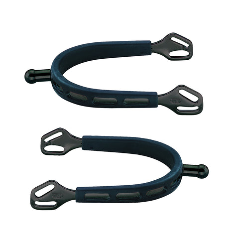 Herm Sprenger® Ultra Fit Extra Grip Black Knob Spurs - Spurs