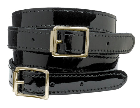 Petrie Patent Leather Spur Straps