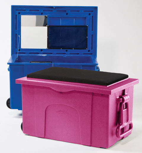 Burlingham Sports Deluxe Sport Trunk with Padded Seat - Pink - Trunks