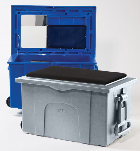 Burlingham Sports Deluxe Sport Trunk with Padded Seat - Granite - Trunks