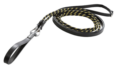 Kavalkade Leather Draw Reins with Nylon Rope Front