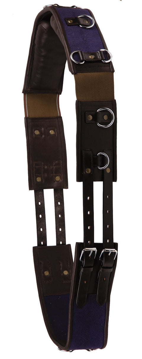 Henri de Rivel Training Surcingle - Navy / Horse - Lunge & Train Equipment