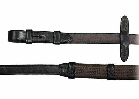 Vespucci Rubber Reins with Stops and Hook Studs