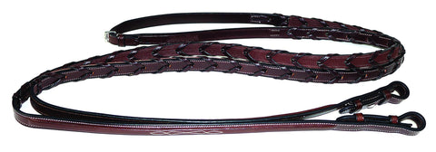 Nunn Finer® Rubber-Lined Laced Reins