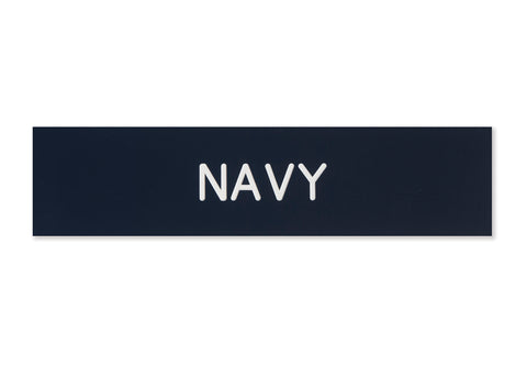 Plastic Stall Plate - 1 or 2 lines