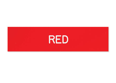 Plastic Stall Plate - 1 or 2 lines