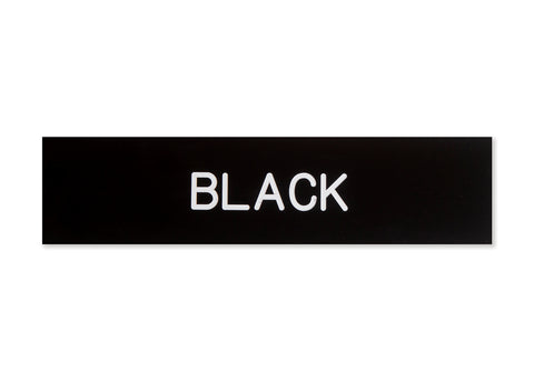 Plastic Stall Plate - 1 or 2 lines