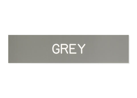Plastic Stall Plate - 1 or 2 lines