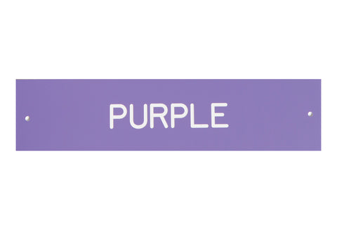 Plastic Stall Plate - 1 or 2 lines