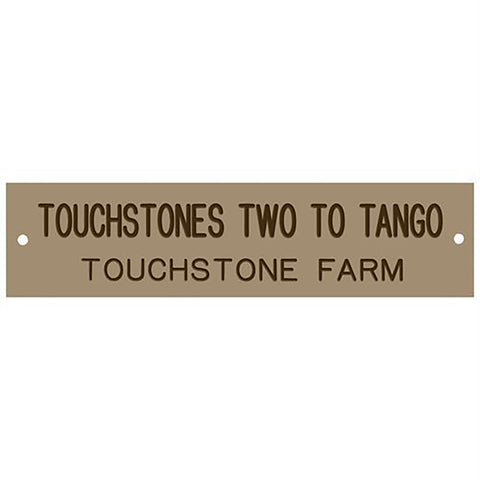 Plastic Stall Plate - 1 or 2 lines