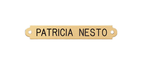Fancy Saddle Nameplate
