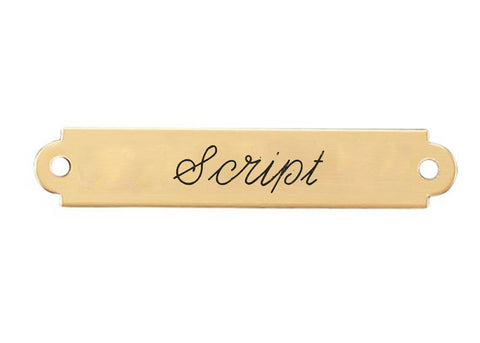 Fancy Saddle Nameplate