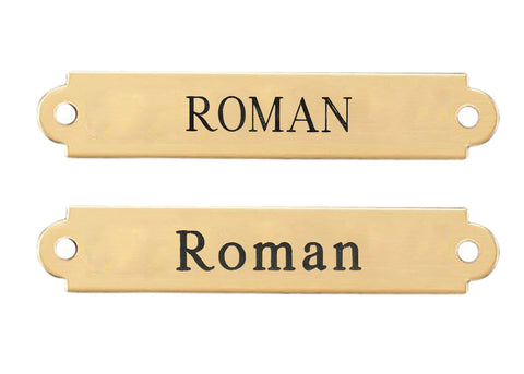 Fancy Saddle Nameplate