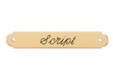 Fancy Halter Nameplate - 1 or 2 lines