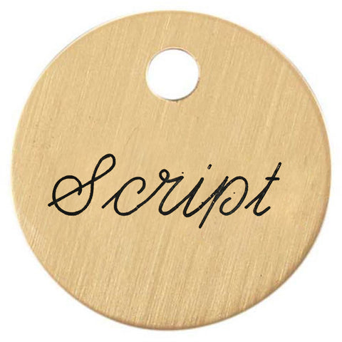 1'' Round Bridle & Accessory Tag