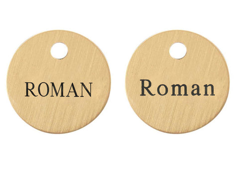 1'' Round Bridle & Accessory Tag