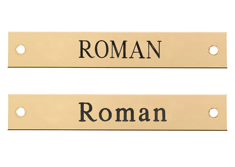 Rectangular Dog Collar Nameplate