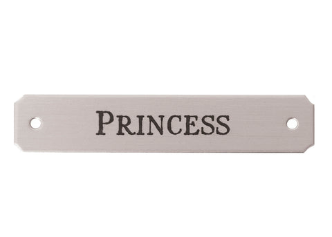 Notched Corner Saddle Nameplate