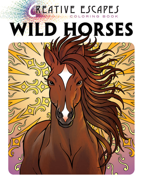 Creative Escapes Coloring Book: Wild Horses