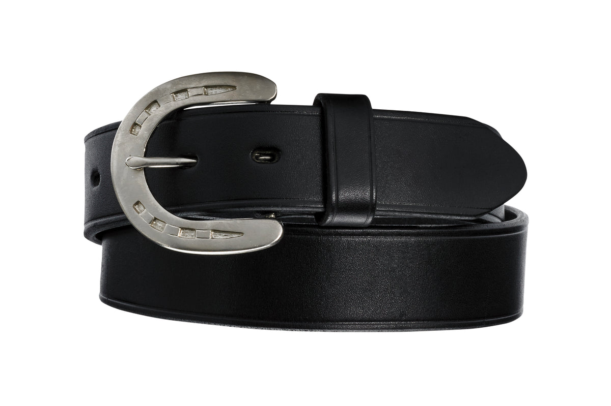 Horse Shoes Brand Leather Belt Mens WESTERN LEATHER Horse Shoe RODEO Embroidered Leather  main image 3